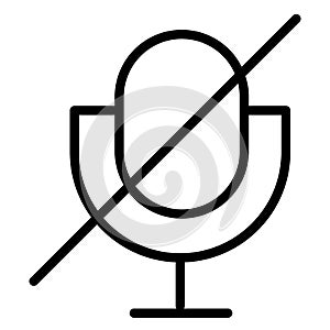 Mic not working  Isolated Vector Icon fully editable