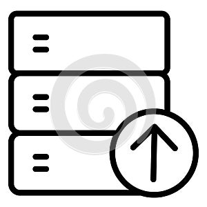 Database  Isolated Vector Icon fully editable