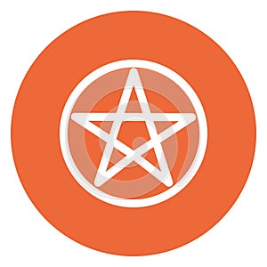 Sigil of Baphomet Isolated Vector Icon which can easily modify or edit photo