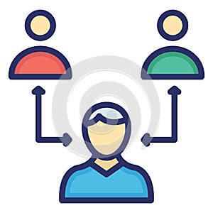 Boss Isolated Vector icon which can easily modify or edit