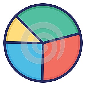 Chart Isolated Vector icon which can easily modify or edit