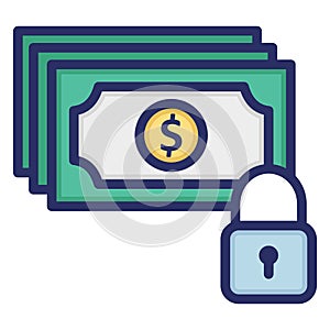 Dollars  Isolated Vector icon which can easily modify or edit