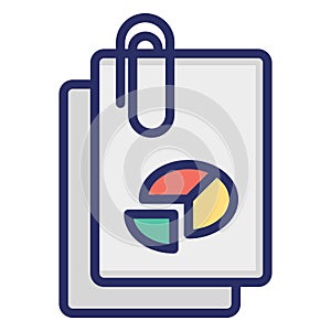 Circle chart  Isolated Vector icon which can easily modify or edit