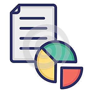 Circle chart  Isolated Vector icon which can easily modify or edit