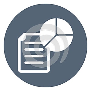 Circle chart  Isolated Vector icon which can easily modify or edit