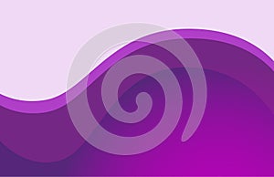 Abstract purple wave background vector purple tone abstract Decorative vector illustration  waves design on white