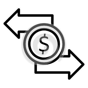 Dollar   Isolated Vector icon which can easily modify or edit