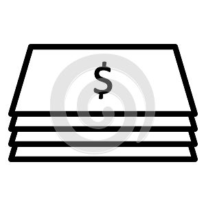 Bundle of dollar   Isolated Vector icon which can easily modify or edit