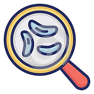 Bacteria Isolated Vector Icon that can be easily modified or edit