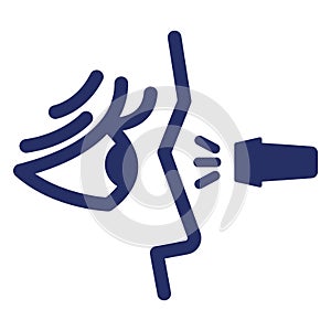 Eye checkup Isolated Vector Icon that can be easily modified or edit