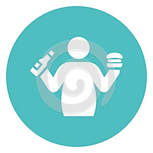 Junk food Isolated Vector Icon that can be easily modified or edit