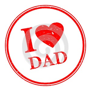 I love dad stamp