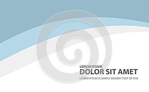 Abstract blue wave background vector Blue tone abstract Decorative vector illustration  waves design on white