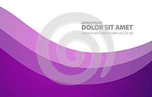 Abstract purple wave background vector purple tone abstract Decorative vector illustration  waves design on white