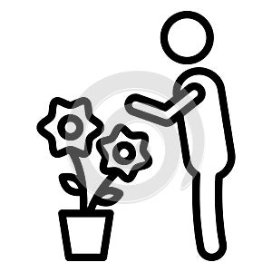 Basic RGB Gardener, greenkeeper Isolated Vector icon which can easily modify or edit photo