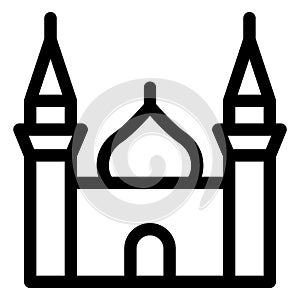 Basic RGB  Devout, mahometan Vector Icon which can easily modify or edit