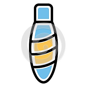 Basic RGB  Bulb, electric Vector Icon which can easily modify or edit