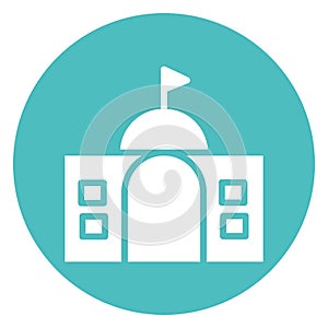 Basic RG  Administration, building Vector Icon which can easily modify or edit