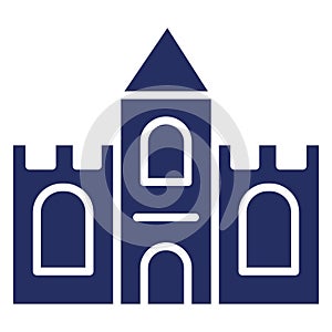 Basic RGB  Building, castle Vector Icon which can easily modify or edit