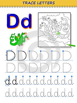 Sledovanie list študovať abeceda. tlač list. vzdelanie strana sfarbenie kniha 