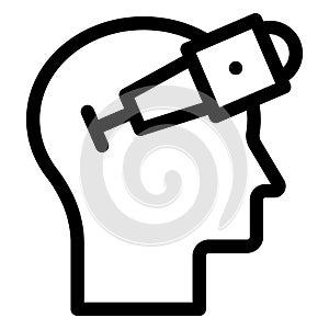 Discovery, future vision, Line vector icon which can easily modify or edit