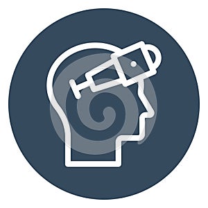 Discovery, future vision, Line vector icon which can easily modify or edit