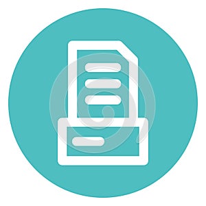 Document, documents Bold Outline Vector icon which can easily modified or edited