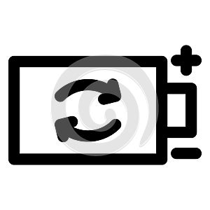 Battery, charging Bold icon which can easily modify or edit