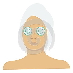 Woman Face color vector icon which can easily modify or edit