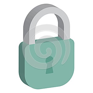 Lock, padlock Isolated isolated vector icon which can easily modify which can easily modify or edit