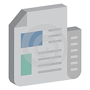 Documents, documents strategy Isolated isolated vector icon which can easily modify which can easily modify or edit
