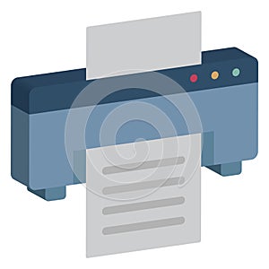 Facsimile, facsimile machine Isolated isolated vector icon which can easily modify which can easily modify or edit