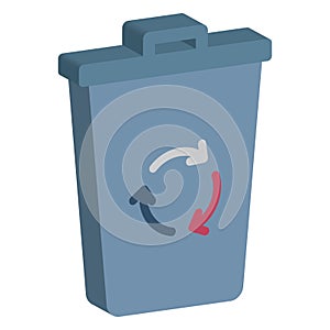 Dustbin, garbage can Isolated isolated vector icon which can easily modify which can easily modify or edit