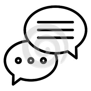 Chat balloon, chat bubble Vector icon which can easily modify