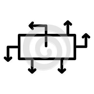 Direction, guidance arrows Vector icon which can easily modify