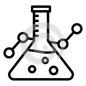 Conical flask, erlenmeyer flask Vector Icon which can easily modify