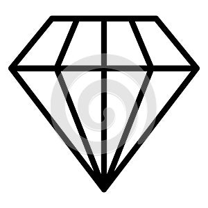Diamond, gem,  Vector Icon which can easily modify