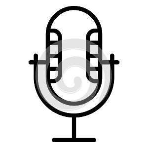 Audio, mic Vector Icon which can easily modify
