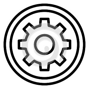 Cogs, customize Vector Icon which can easily modify or edit