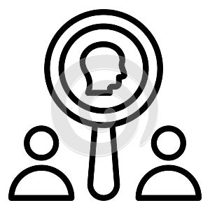 Find employee, find user Vector Icon which can easily modify or edit