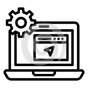 Web developing, web development Vector Icon which can easily modify or edit