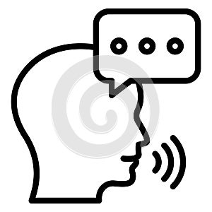 Bubble, speaking Vector Icon which can easily modify or edit