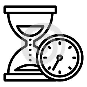 Egg timer, hourglass Vector Icon which can easily modify or edit