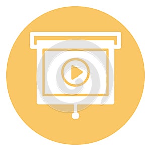 Easel, easel board Vector icon which can easily modify