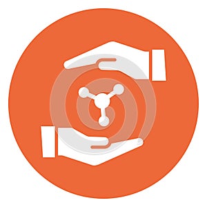 Experiment, networking Vector Icon which can easily modify