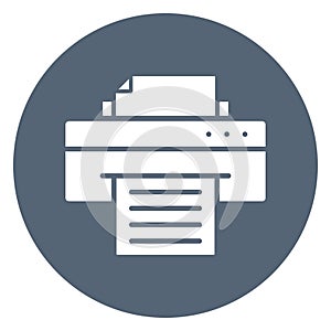 Facsimile, facsimile machine Vector Icon which can easily modify