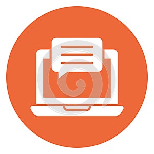 Chat balloon, chat bubble Vector Icon which can easily modify