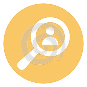 Find user, magnifier Vector Icon which can easily modify