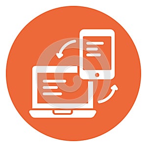 Adaptive, responsive device Vector Icon which can easily modify or edit