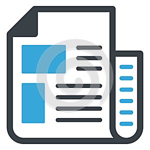 Documents, documents strategy Vector icon which can easily modify